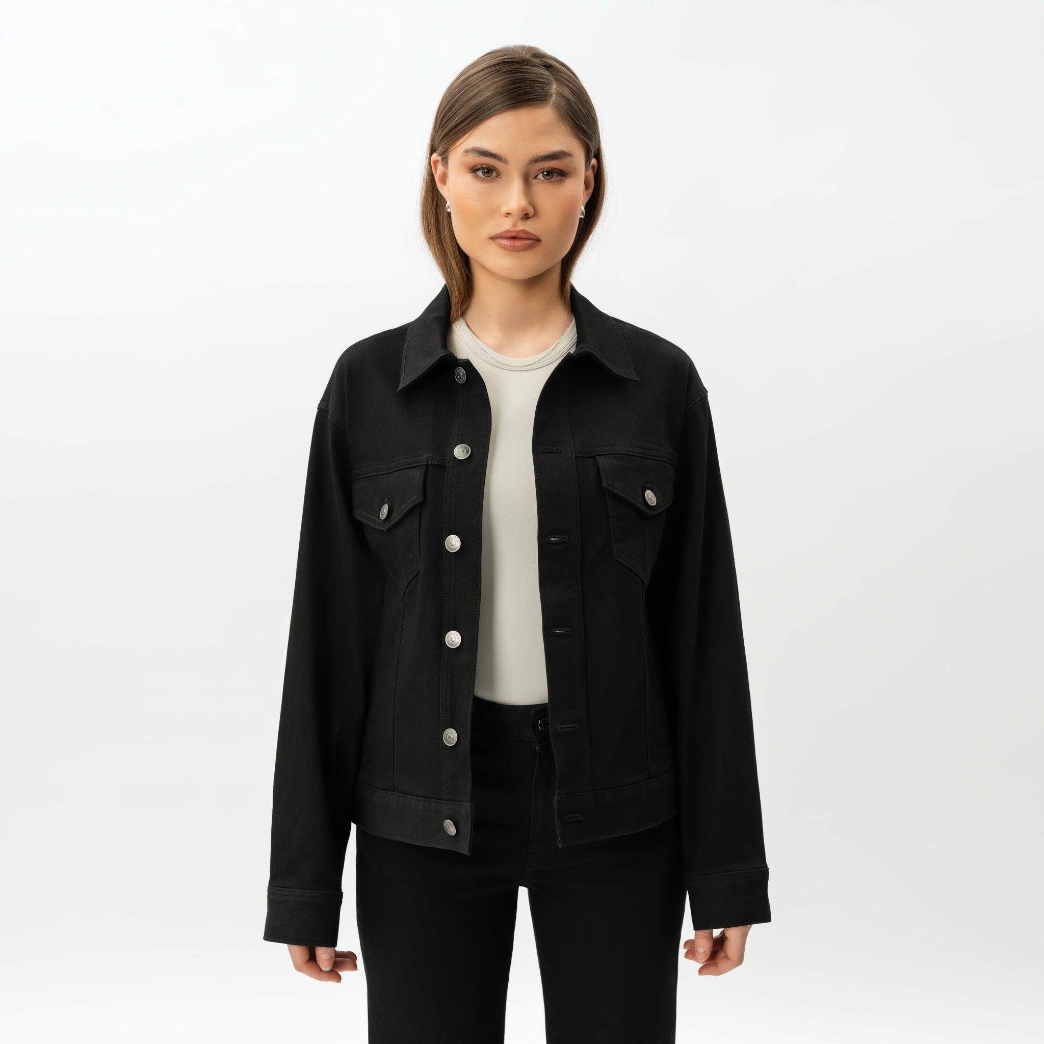 Stretchy ComfortDenim™ Jacket - Ninepine