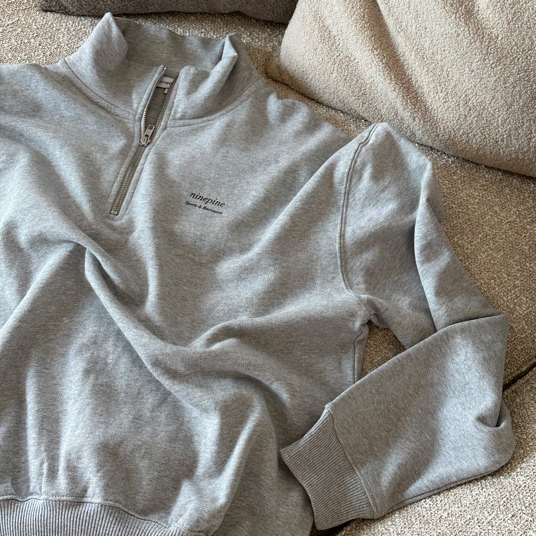 Quarter-Zip Relaxed Sweater - Ninepine