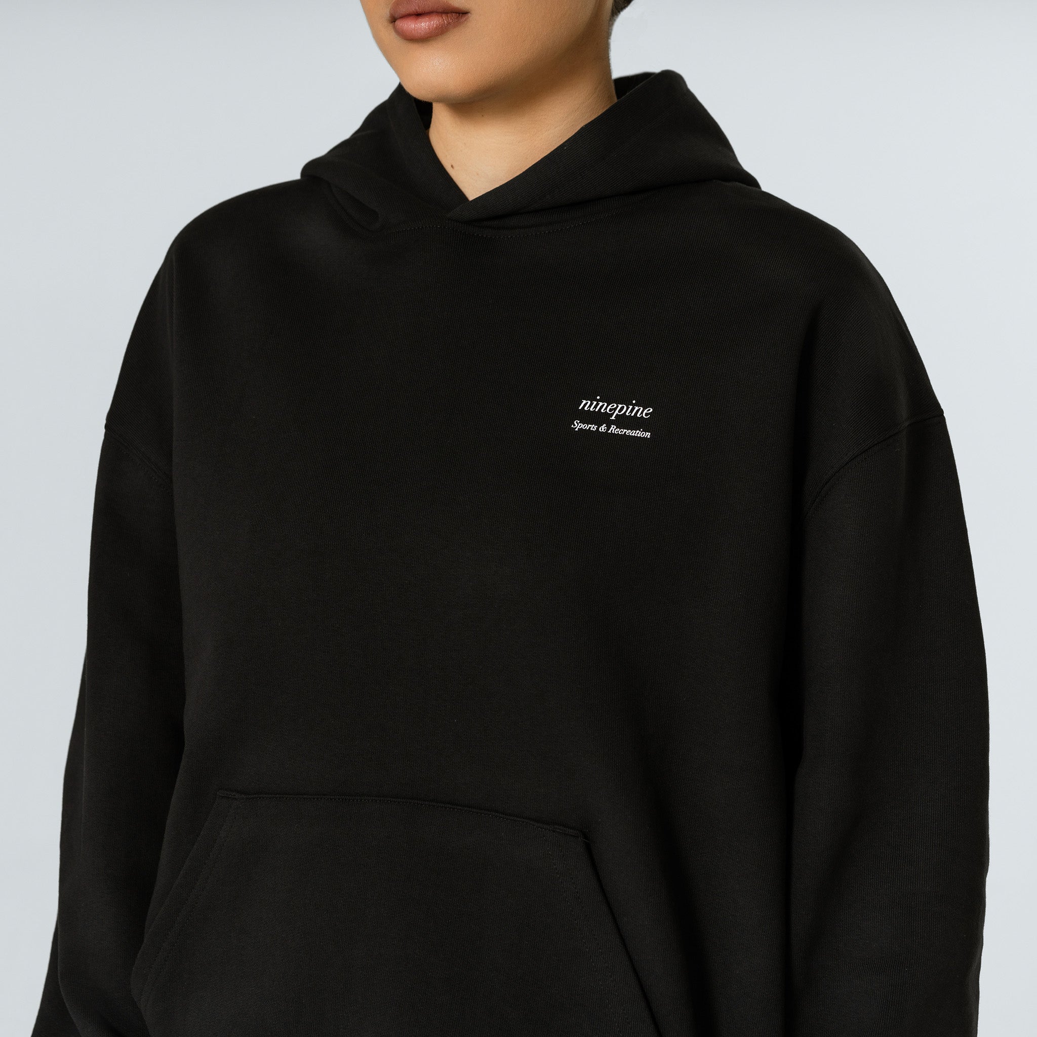 Relaxed Serif Hoodie - Ninepine