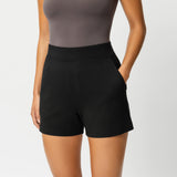 Light Ponte Shorts - Ninepine