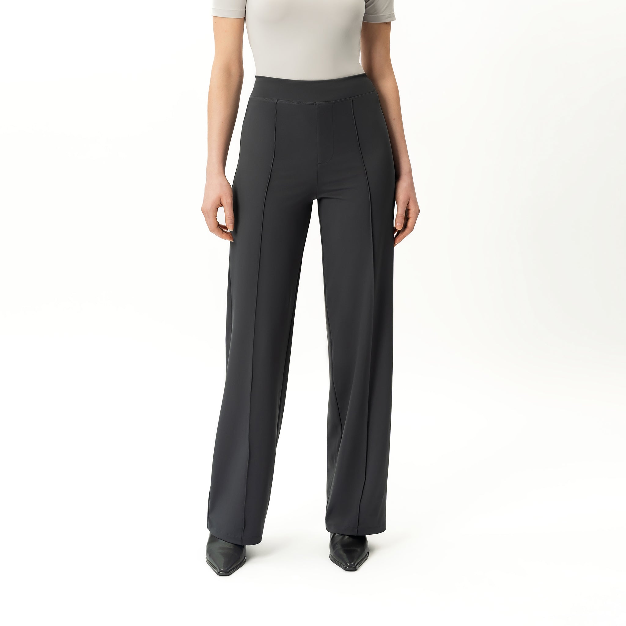 Asana Relaxed Front Crease Pant - Ninepine