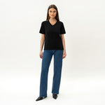 V-neck Pima T-shirt - Ninepine