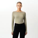 Soft Boatneck Long-sleeve - Ninepine