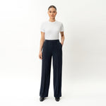 Crepe Relaxed Trouser - Ninepine