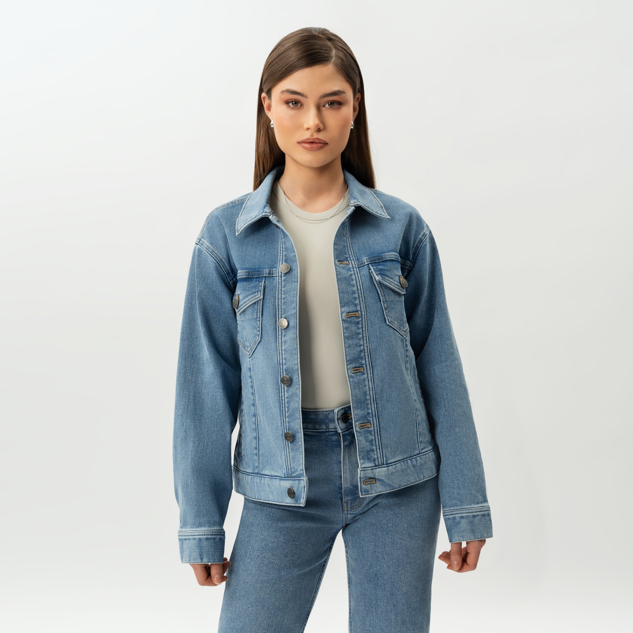 Stretchy ComfortDenim™ Jacket - Ninepine