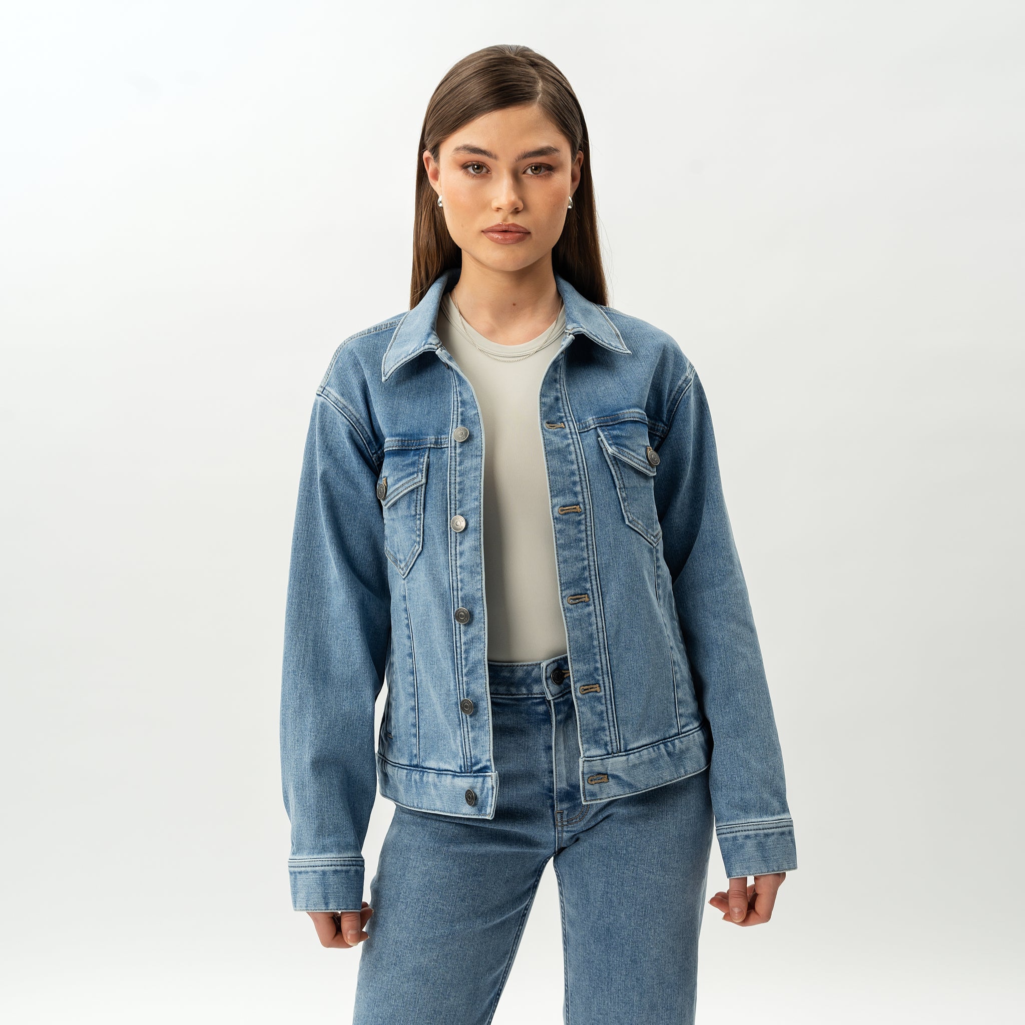 Stretchy ComfortDenim™ Jacket - Ninepine