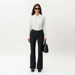 Tailored Ponte Bootcut Trouser - Ninepine