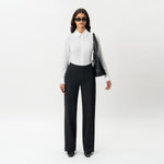 Tailored Ponte Relaxed Trouser - Ninepine