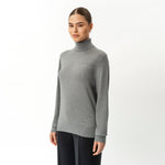 Merino Wool Relaxed Turtleneck - Ninepine