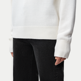 Lambswool Crewneck Sweater - Off White - Ninepine