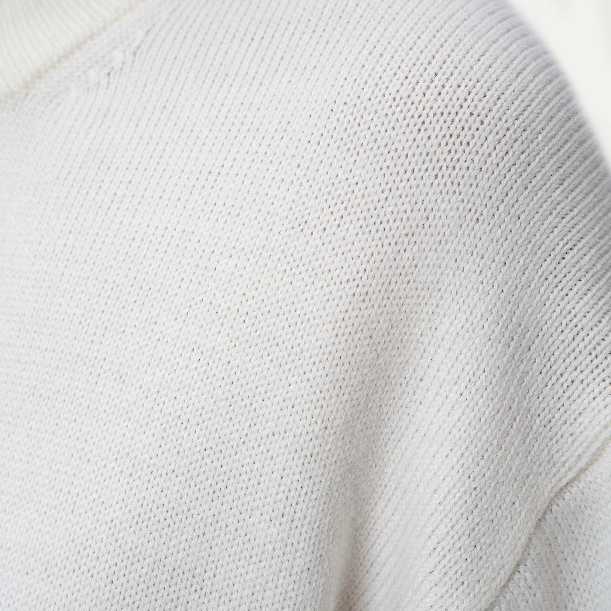 Lambswool Crewneck Sweater - Off White - Ninepine