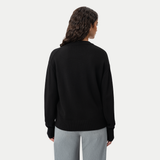 Lambswool Crewneck Sweater - Black - Ninepine