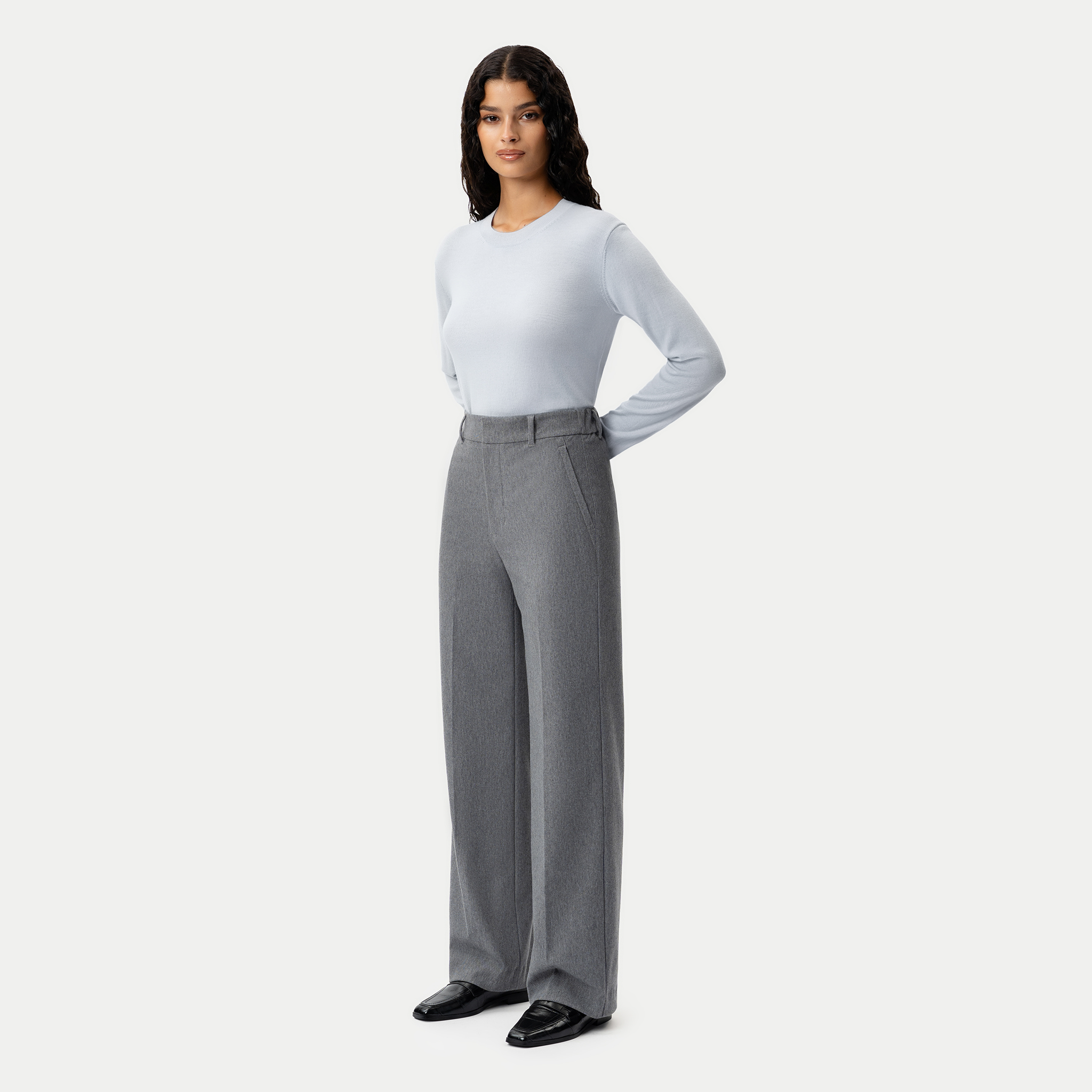 Flannel Daily Pant - Light Grey - Ninepine