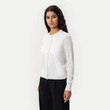 Merino Cardigan - Off-white - Ninepine