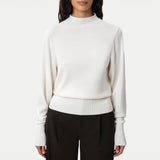 The Iconic Merino Sweater - Off-white - Ninepine