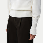 The Iconic Merino Sweater - Off-white - Ninepine