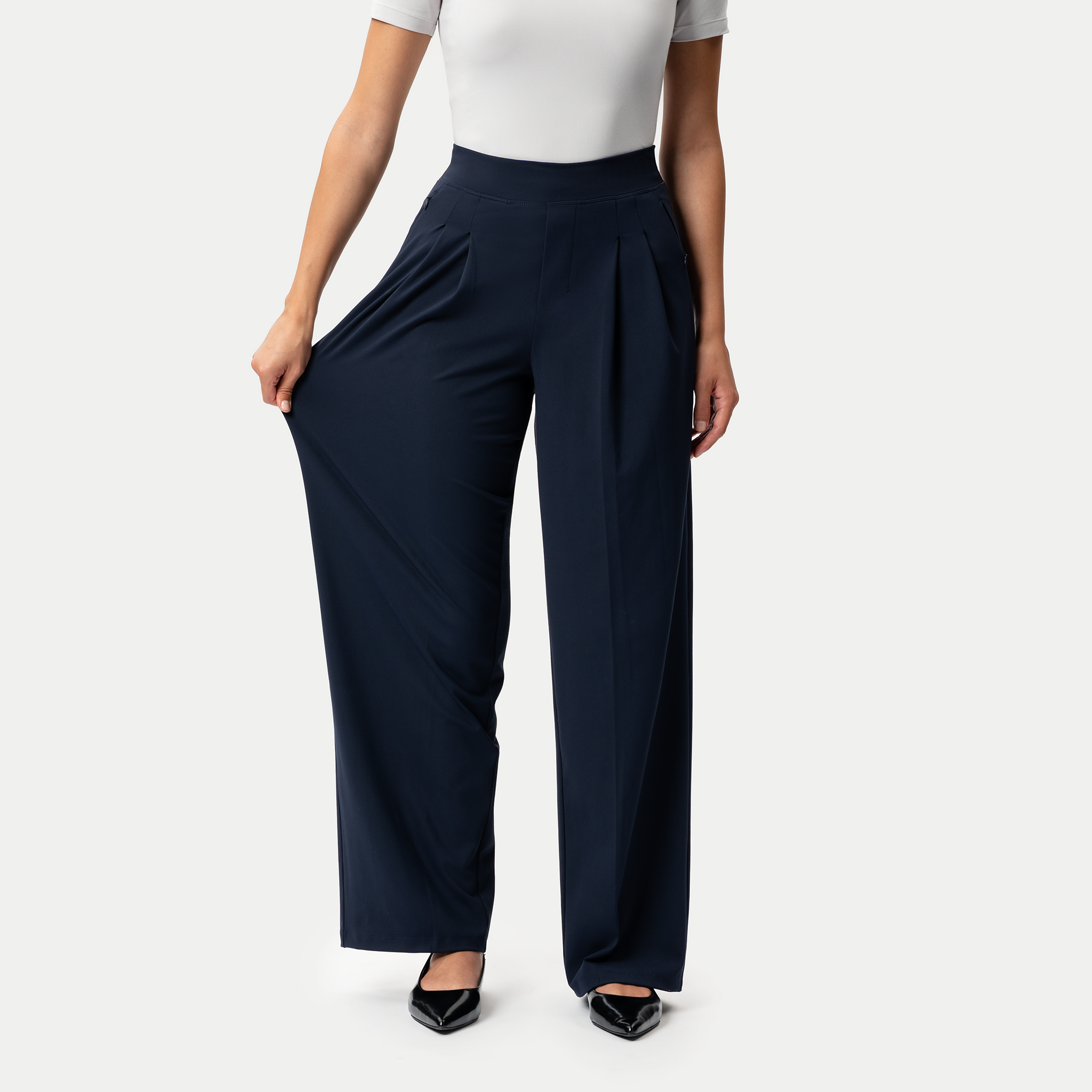 Asana Double Pleat Pant - Ninepine