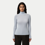 Merino Wool Ribbed Turtleneck - Ninepine