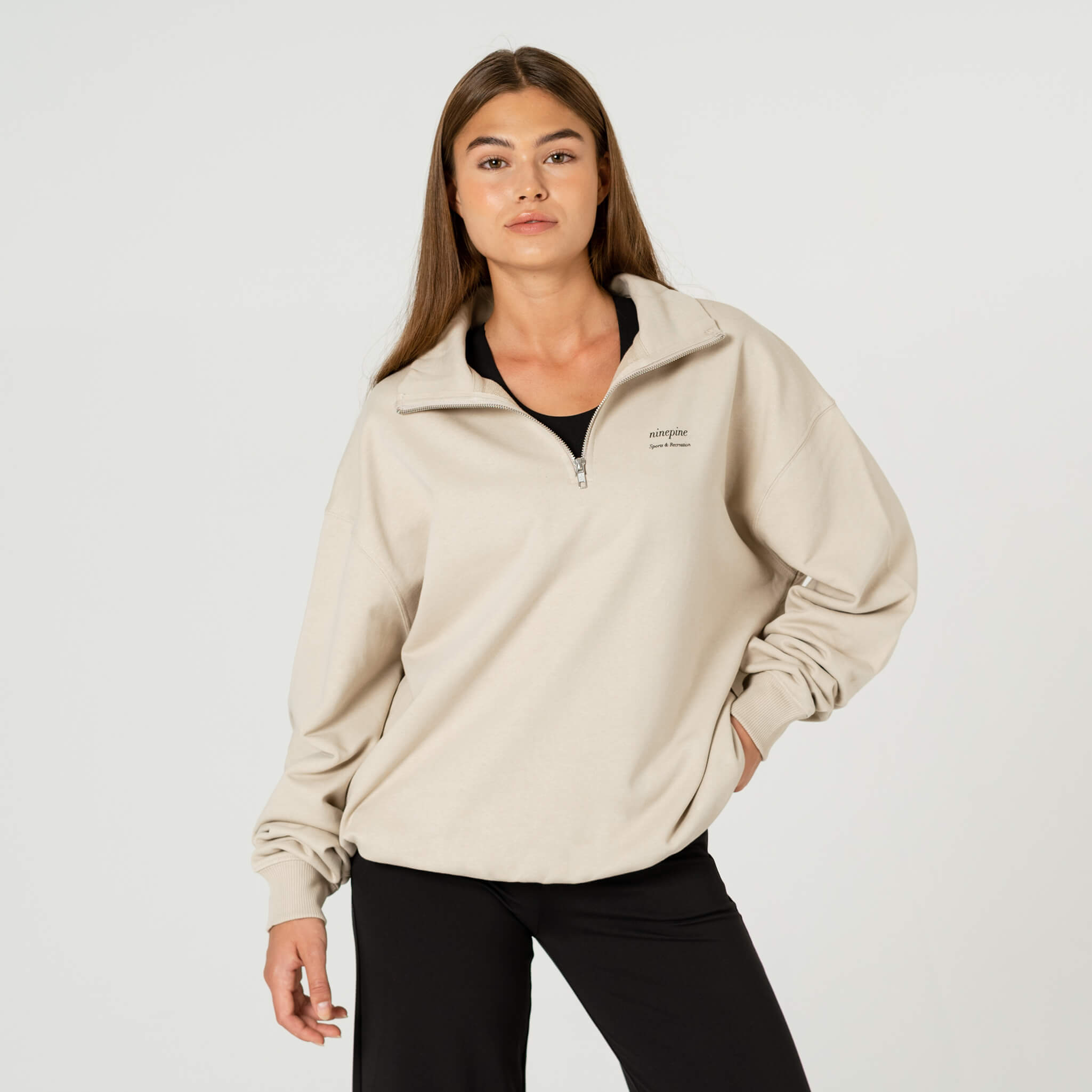 Quarter-Zip Relaxed Sweater